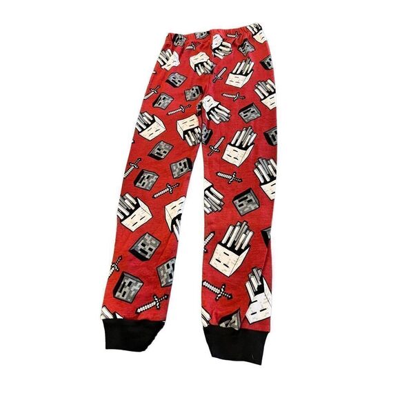 Minecraft Pajama bottoms Size 8 - Picture 1 of 6